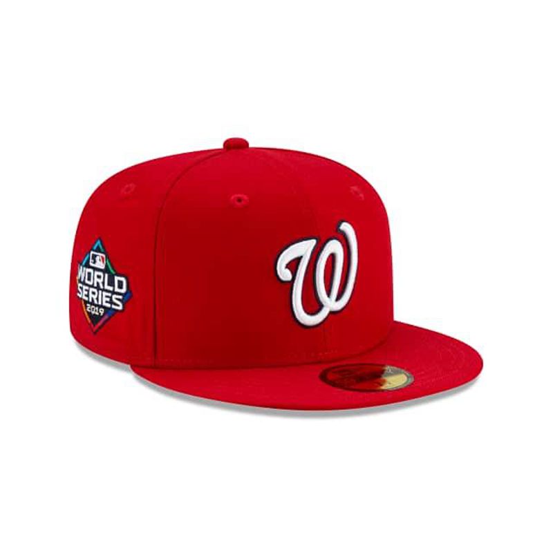 MLB Washington Nationals Green Paisley Undervisor 59Fifty Fitted (FKL3203) - Red New Era Caps